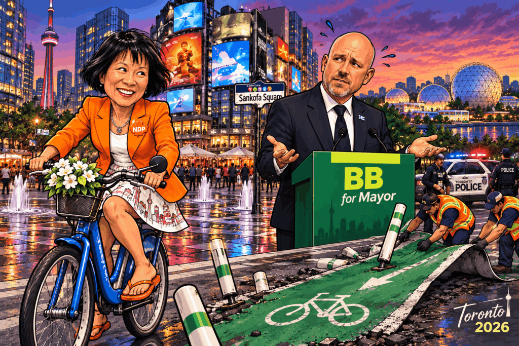 Toronto’s Mayoral Flip-Flops: Olivia Chow and Brad Bradford